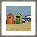 Beach Huts Framed Print