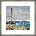 Beach Lighthouse Framed Print