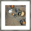 Beach Pebbles Framed Print