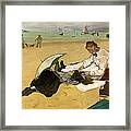 Beach Scene Framed Print