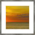 Beach Sunrise Birds Framed Print