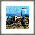Beach Tractors Photo Art Framed Print