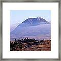 Bear Butte Fog Framed Print