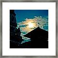 Beautiful Night Scene In Old Town Bhaktapur Framed Print