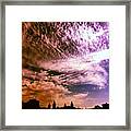 #beautiful #purple #sunset Framed Print
