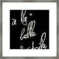 Beautiful Star Framed Print