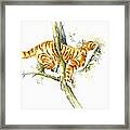 Bee High Framed Print