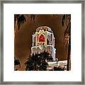 Bell Tower At Christmas Framed Print