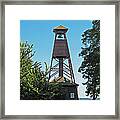 Bell Tower In Port Townsend Framed Print