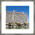 Bellagio Resort And Casino Panoramic Framed Print