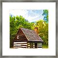 Benjamin Banneker Cabin Framed Print