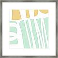 Bento 1- Abstract Shape Painting Framed Print