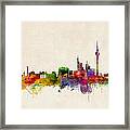 Berlin City Skyline Framed Print