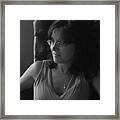 Best Friend In Black And White Framed Print