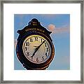 Bethany Beach Clock Framed Print