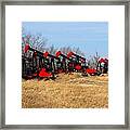 Bethlehem Pump Jacks Framed Print