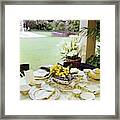 Betsy Bloomingdale's Dining Table Framed Print