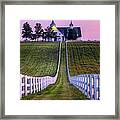 Between The Fences Framed Print