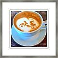 Bicycle Built For Two Latte Framed Print