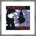 Bicycle Poster, 1896 Framed Print