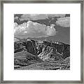 109751-bw-big Horn Mountains Framed Print