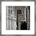 'big John' Chicago - Sepia Framed Print