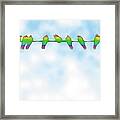 Birds On A Wire Framed Print