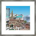 Birmingham Cityscape, England, Uk Framed Print