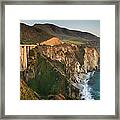 Bixby Bridge Big Sur California Framed Print