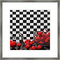 Black And Red Take Three Framed Print