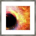 Black Hole Formation, Artwork Framed Print