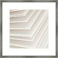 Blank Pages Of A Diary Fanned Out, Full Framed Print