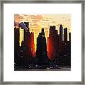 Blazing Morning Sun Framed Print