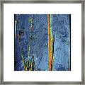 Blue Abstract Seven Framed Print