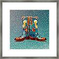 Blue Boots Framed Print