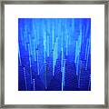 Blue Connections Framed Print