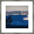 Blue Dawn On The Bosphorus Framed Print