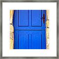 Blue Door Framed Print