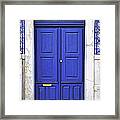 Blue Door Of Estremoz Framed Print