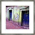 Blue Doors Framed Print