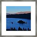 Blue Emerald Bay Lake Tahoe Framed Print