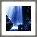 Blue Falls Framed Print