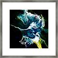 Blue Firefly Abstract Framed Print