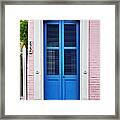 Blue Front Door New Orleans Framed Print