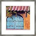 Blue Gate Framed Print