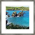 Blue Hawaiian Lagoon Near Blacksand Beach On Maui Framed Print