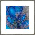 Blue Hearts Framed Print