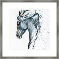 Blue Horse 2014 06 16 Framed Print