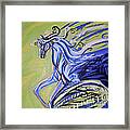 Blue Horse Framed Print