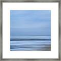 Blue Hour Beach Abstract Framed Print